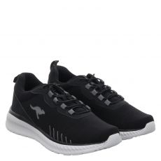  Kangaroos, Km-evan, Textil-Slipper in schwarz für Herren