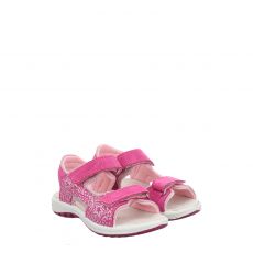  Schuhengel, Angel, Veloursleder-Sandale in pink für Kinder