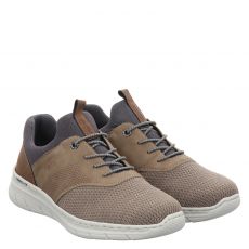  Rieker, Beige, Textil-Slipper in braun für Herren