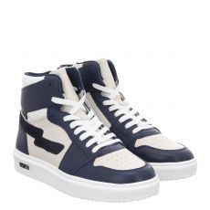  Jopper, Blau, Glattleder-Sneaker in mehrfarbig für Kinder