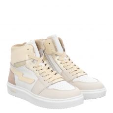  Schuhengel Glattleder-Sneaker in beige für Kinder