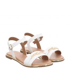  Tommy Hilfiger Kids, Flat Sandal, High-Tech-Sandale in weiß für Kinder