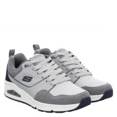  Skechers, Uno Retro One, Textil-Sneaker in grau für Herren