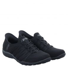  Skechers, Breathe Easy, Textil-Slip-On in schwarz für Damen
