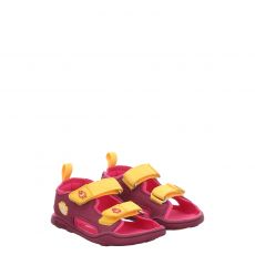  Affenzahn, Vegan Airy Vogel, Textil-Sandale in rot für Kinder