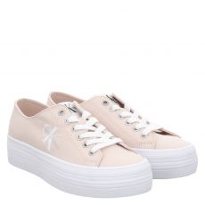  Calvin Klein, Vulc Flatform Essential, Leinen-Sneaker in rosé für Damen