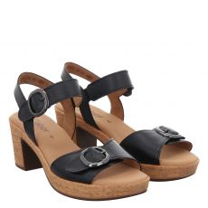  Gabor Glattleder-Sandalette in schwarz für Damen