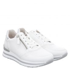  Gabor Glattleder-Sneaker in weiß für Damen