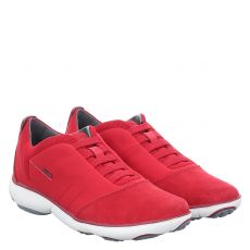  Geox, Nebula, Veloursleder-Slipper in rot für Herren