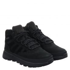 Timberland, Euro Trekker Mid, Nubukleder-Sneaker in schwarz für Kinder