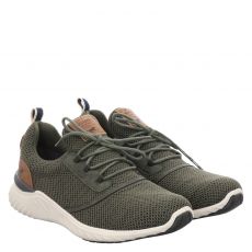  Mustang, Grün, Textil-Slipper in dunkelgrün für Herren