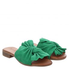  Sailer, Lola, Veloursleder-Pantolette in grün für Damen