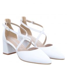  Tamaris, Da.-pumps, Glattleder-Pumps in weiß für Damen