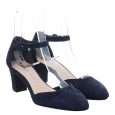  Tamaris, Da.-pumps, Veloursleder-Pumps in blau für Damen