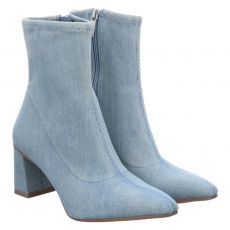  Tamaris, Women Boots, kurzer Textil-Stiefel in blau für Damen