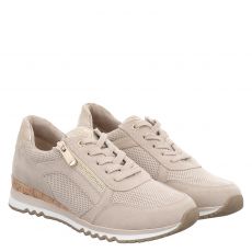  Marco Tozzi, Da.-schnürer, Textil-Sneaker in beige für Damen