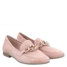  Marco Tozzi, Women Slip-on, klassischer Veloursleder-Slipper in beige für Damen