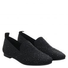  La Strada klassischer Textil-Slipper in schwarz für Damen