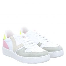  Victoria, Madrid Serraje Multicol, Veloursleder-Sneaker in weiß für Damen