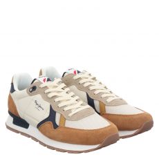  Pepe Jeans, Brit Mix, Textil-Sneaker in beige für Herren