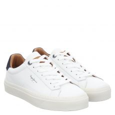 Pepe Jeans, Yogi Original, Glattleder-Sneaker in weiß für Herren