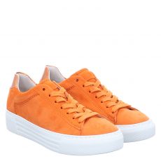  Gabor, Rot, Sneaker in orange für Damen