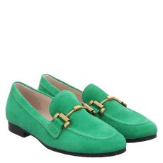  Gabor klassischer Veloursleder-Slipper in grün für Damen