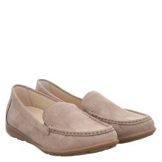  Gabor Veloursleder-Mokassin in beige für Damen