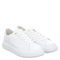  Paul Green, 0075-5324-015, Glattleder-Sneaker in weiß für Damen