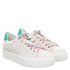 Paul Green, 0075-5257-025/pauls, Glattleder-Sneaker in beige für Damen