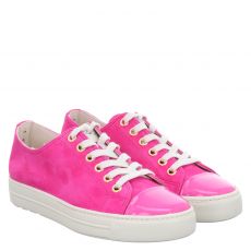  Paul Green, 0075-4977-245/pauls, Veloursleder-Sneaker in pink für Damen