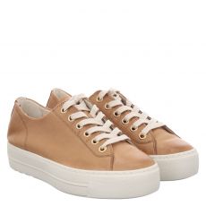  Paul Green, 0075-4790-635/pauls, Glattleder-Sneaker in braun für Damen