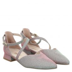  Paul Green, 0075-3818-005, Textil-Sandalette in silber für Damen