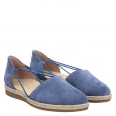  Paul Green, 0075-2856-125/slipper, Veloursleder-Espadrille in blau für Damen