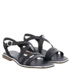  Paul Green, 0075-6096-045, Glattleder-Sandalette in schwarz für Damen