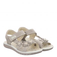  Primigi Veloursleder-Sandale in grau für Kinder