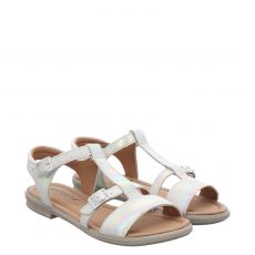  Ricosta Nubukleder-Sandale in weiß für Mädchen