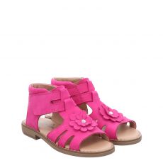  Sabalin, Rot, Veloursleder-Sandale in pink für Kinder