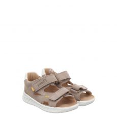  Superfit, Lagoon, Nubukleder-Lauflernsandale in beige für Kinder