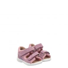 Superfit, Rot, Veloursleder-Lauflernsandale in rosa für Kinder