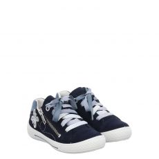  Superfit Veloursleder-Halbschuh in blau für Kinder