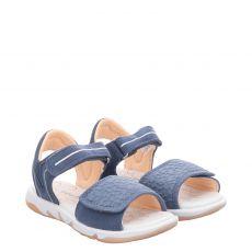  Superfit, Pebbles, Veloursleder-Sandale in blau für Kinder