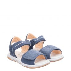  Superfit, Pebbles, Veloursleder-Sandale in blau für Mädchen