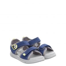  Superfit Veloursleder-Sandale in blau für Kinder