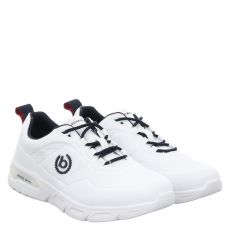  Bugatti Kunstleder-Sneaker in weiß für Herren
