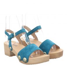  Softclox, Penny, Veloursleder-Sandalette in türkis für Damen