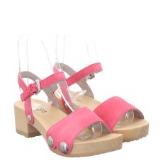  Softclox, Penny, Veloursleder-Sandalette in rosa für Damen
