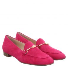  Högl, Rot, klassischer Veloursleder-Slipper in pink für Damen