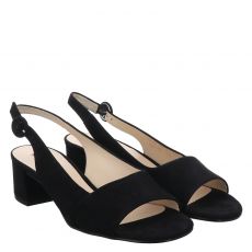  Högl Nubukleder-Sandalette in schwarz für Damen