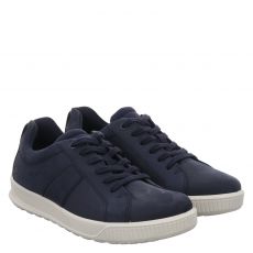  Ecco, Byway, Nubukleder-Halbschuh in blau für Herren